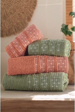 Pera 4'lü Banyo Havlu Seti...