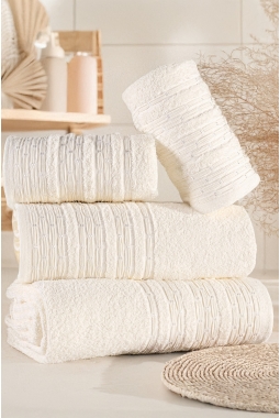 Pera 4'lü Banyo Havlu Seti...