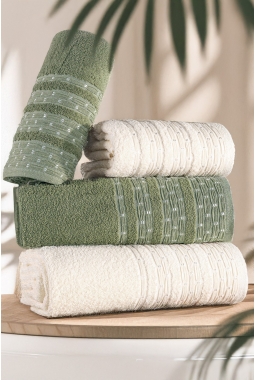 Pera 4'lü Banyo Havlu Seti...