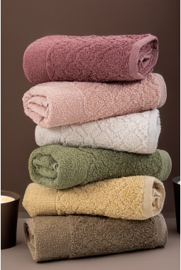 Ela 6'lı Havlu Seti 50x90cm...